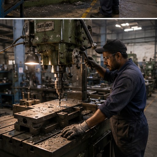 BFT fabrication workshop — CNC drilling