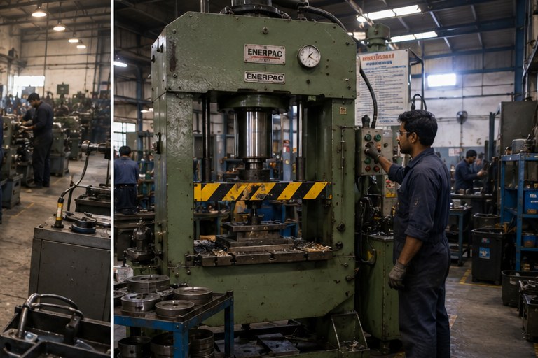 BFT workshop — hydraulic press